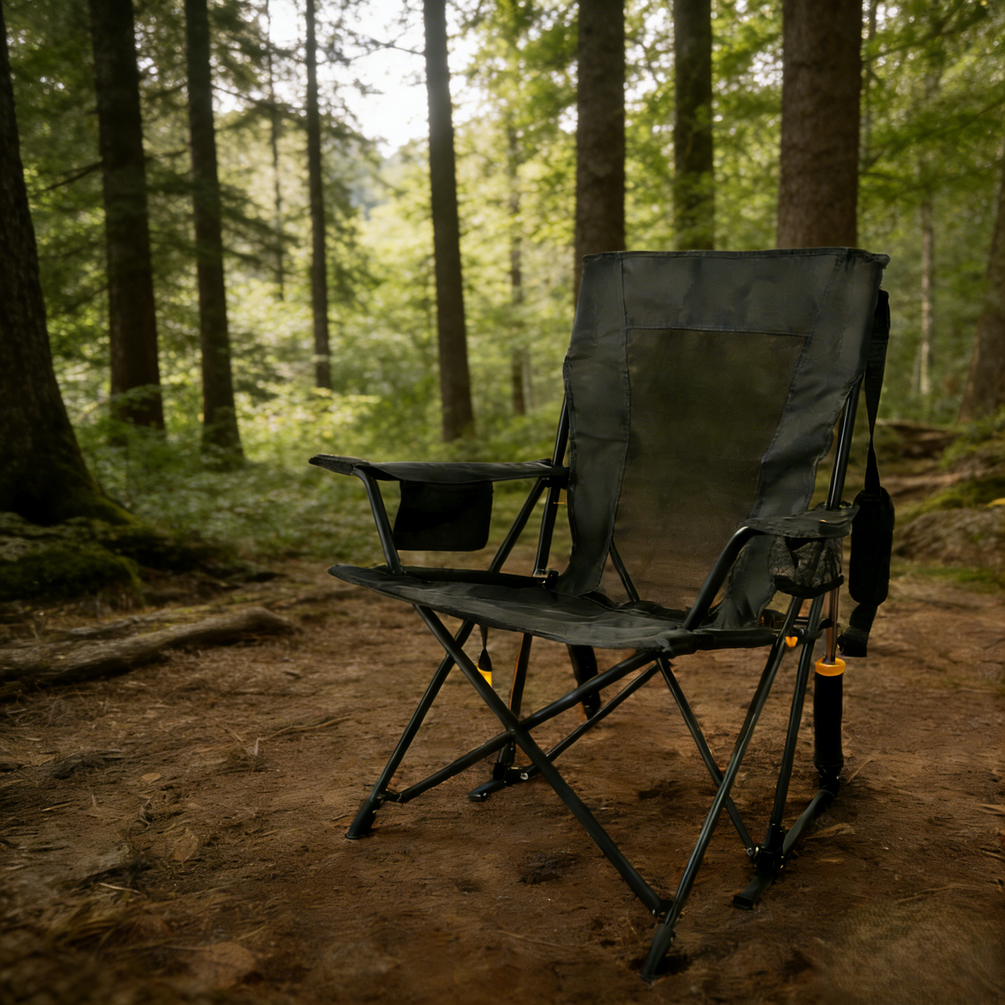 EternaHomeService Extra Wide Spring-Action Camping Chair, Grab & Go Outdoor Seat