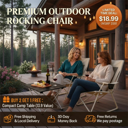 EternaHomeService Extra Wide Spring-Action Camping Chair, Grab & Go Outdoor Seat