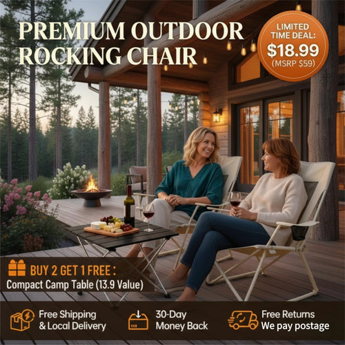 EternaHomeService Extra Wide Spring-Action Camping Chair, Grab & Go Outdoor Seat