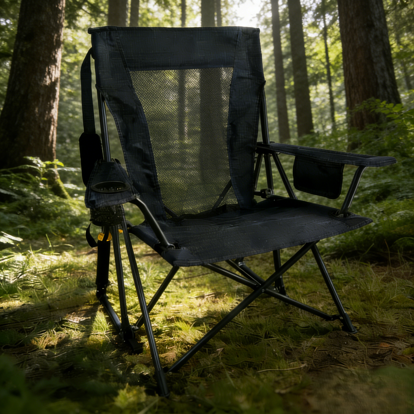 EternaHomeService Extra Wide Spring-Action Camping Chair, Grab & Go Outdoor Seat
