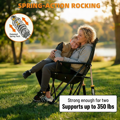 EternaHomeService Extra Wide Spring-Action Camping Chair, Grab & Go Outdoor Seat