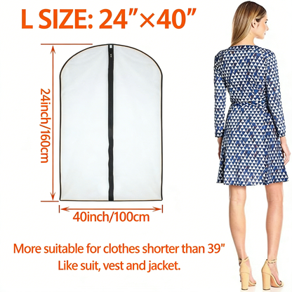 Hanging Garment Bags with Zipper, Multi-Size Clothes Protectors for Closet