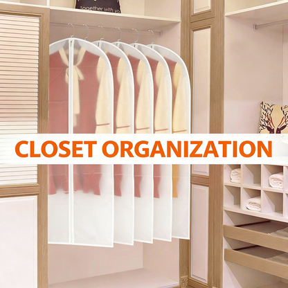Hanging Garment Bags with Zipper, Multi-Size Clothes Protectors for Closet