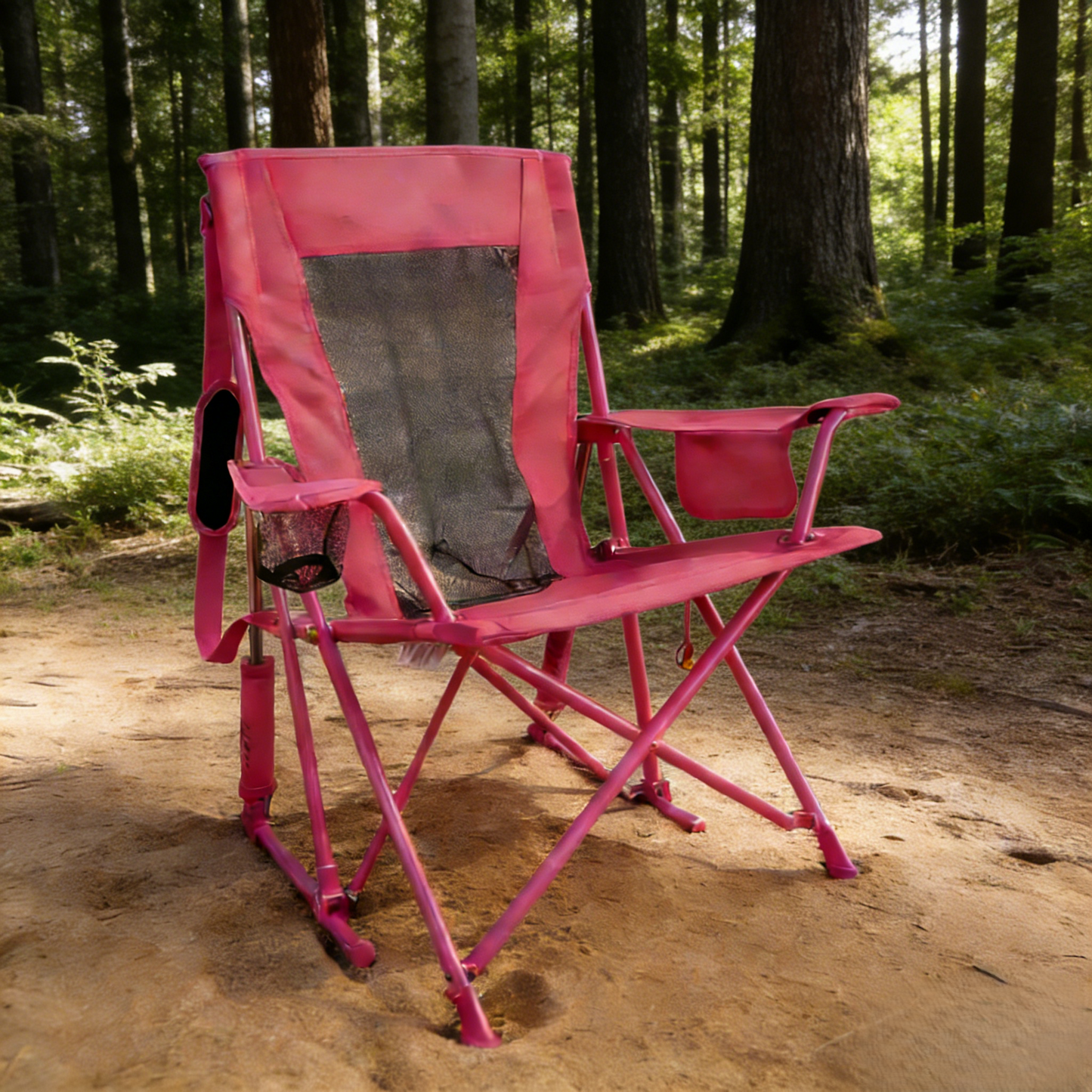 EternaHomeService Extra Wide Spring-Action Camping Chair, Grab & Go Outdoor Seat