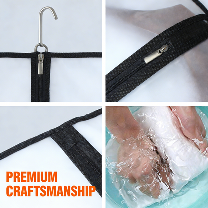 Hanging Garment Bags with Zipper, Multi-Size Clothes Protectors for Closet